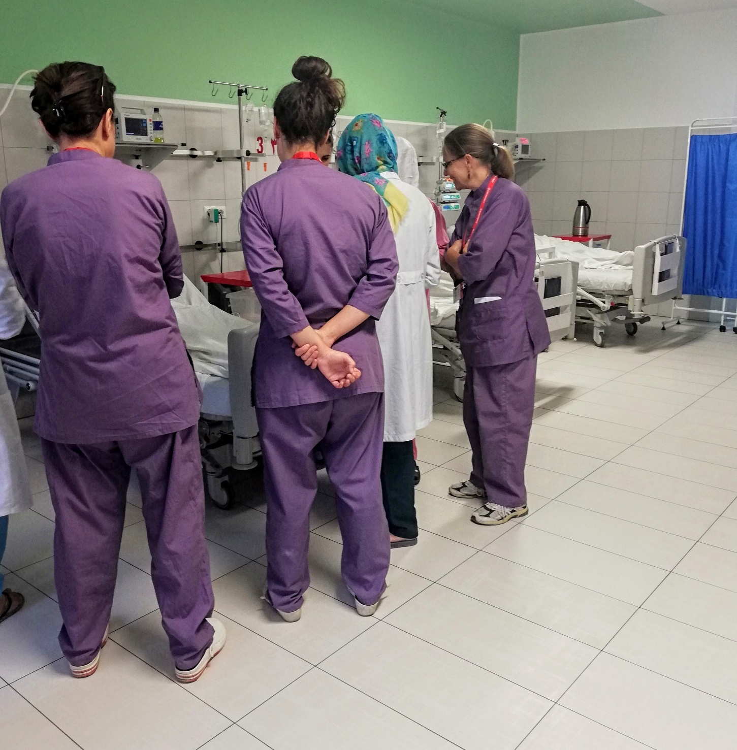Morning visits at EMERGENCY maternity centre in Anabah