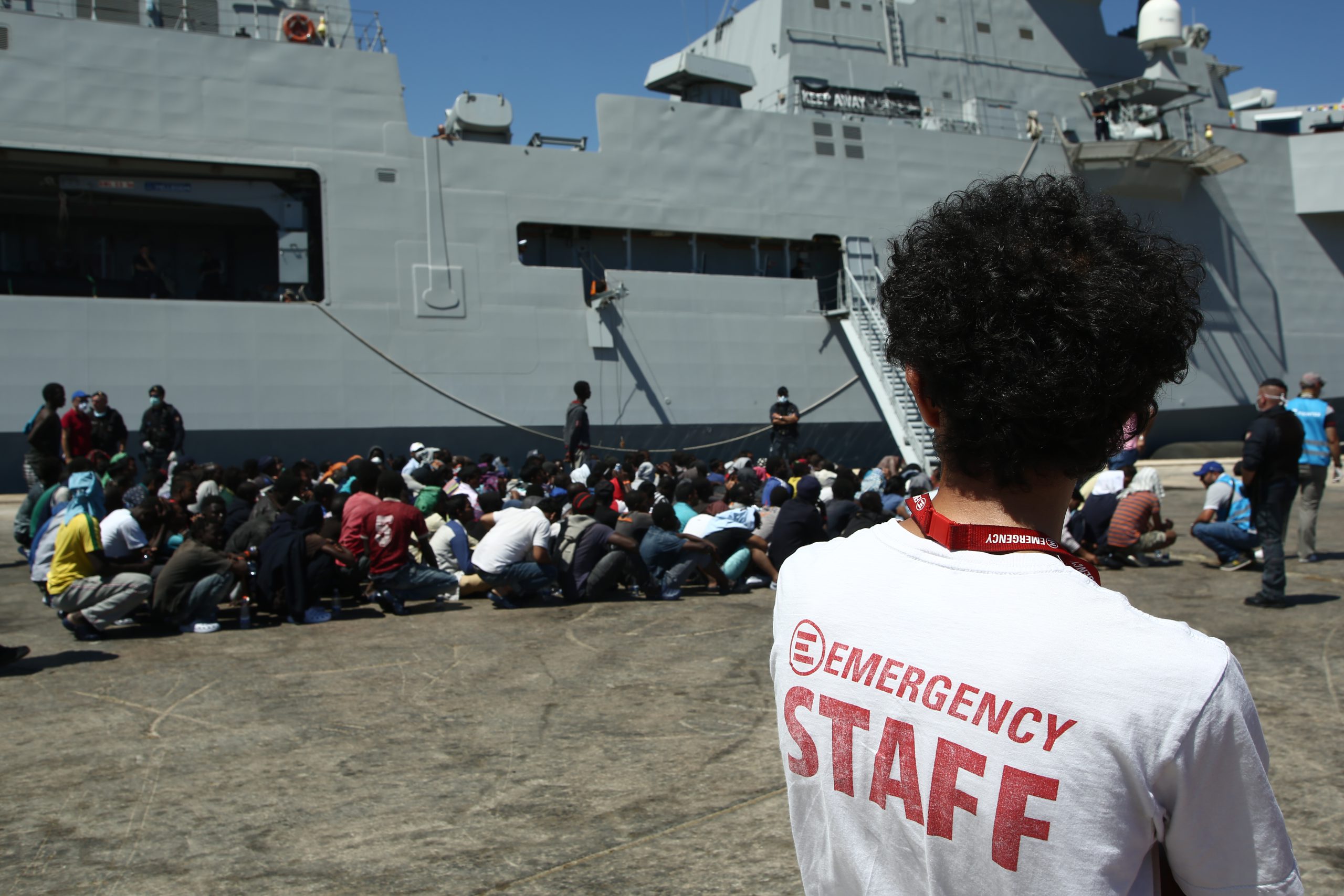 EMERGENCY assistance to migrants in Sicily