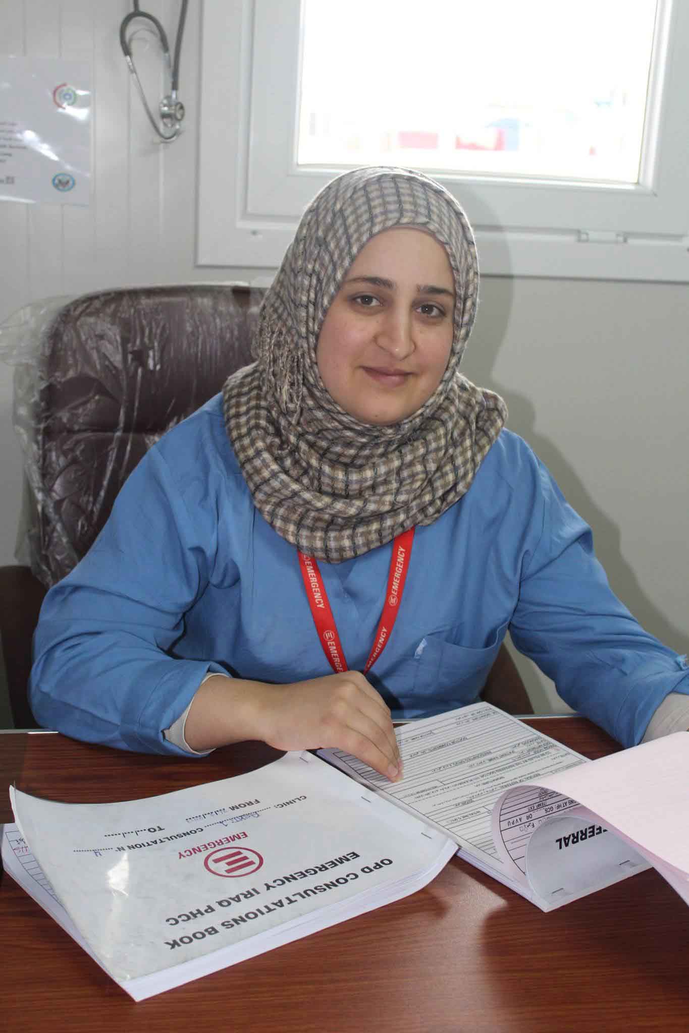 An EMERGENCY Iraqi nurse