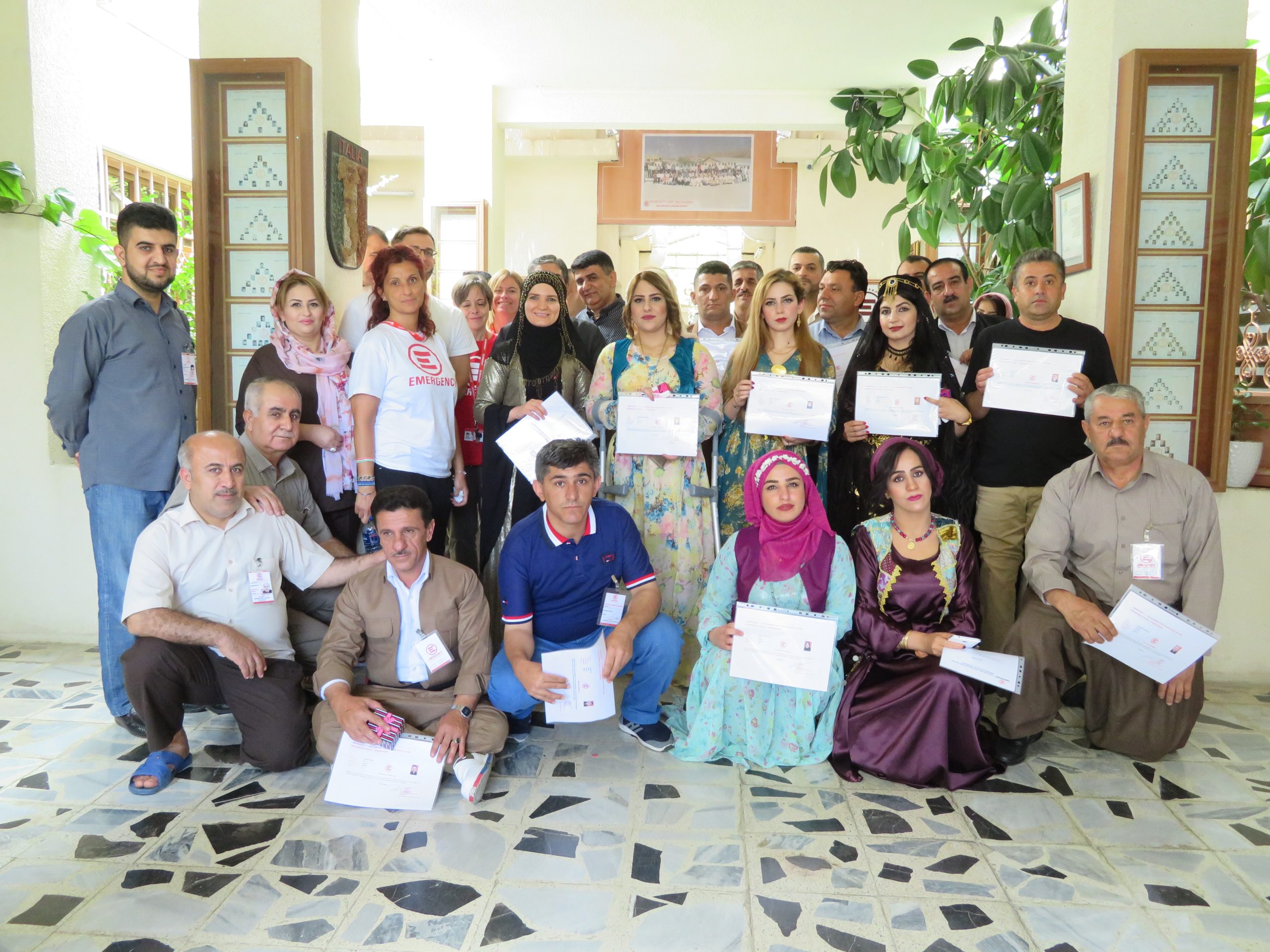 The graduates from EMERGENCY's programmes