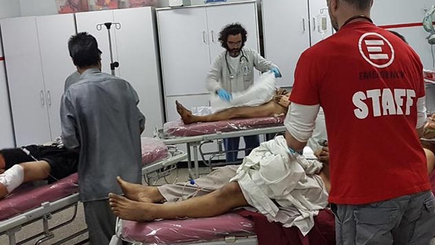 Nel pronto soccorso dell'ospedale di EMERGENCY a Kabul